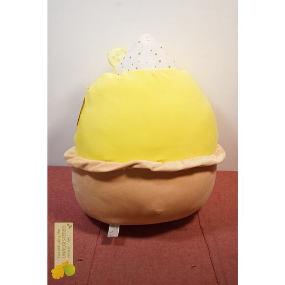 Squishmallows 16" Edwin Lemon Meringue Pie Plush - Picture 3 of 6